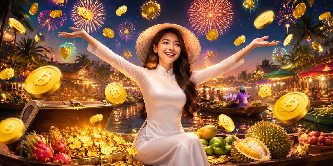 Không khí lễ hội vùng Mekong gắn liền với trải nghiệm xổ số trực tuyến trên điện thoại