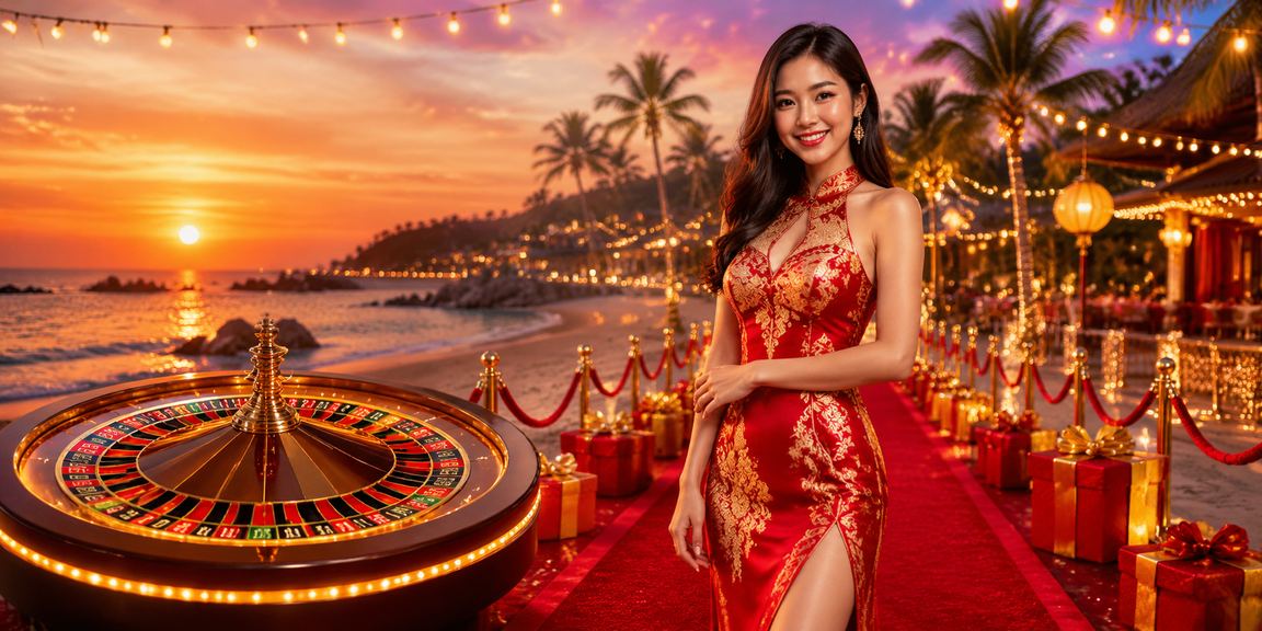 Khung cảnh bãi biển Phú Quốc kết hợp với trải nghiệm roulette trực tuyến – giải trí đẳng cấp